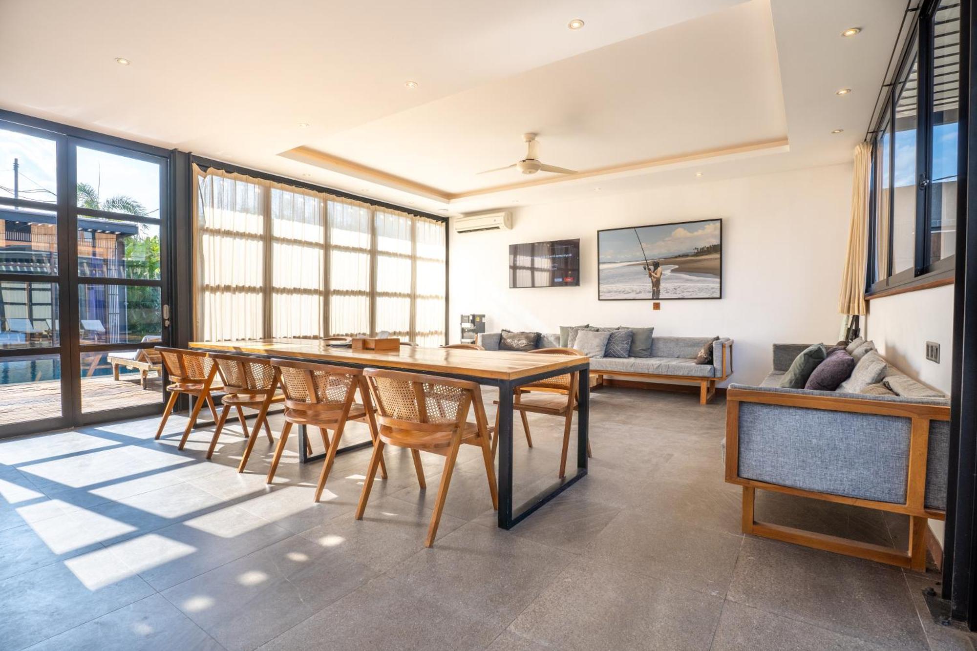 Brand New 5 Bedroom Villa Enclosed Living Room Canggu Exterior foto