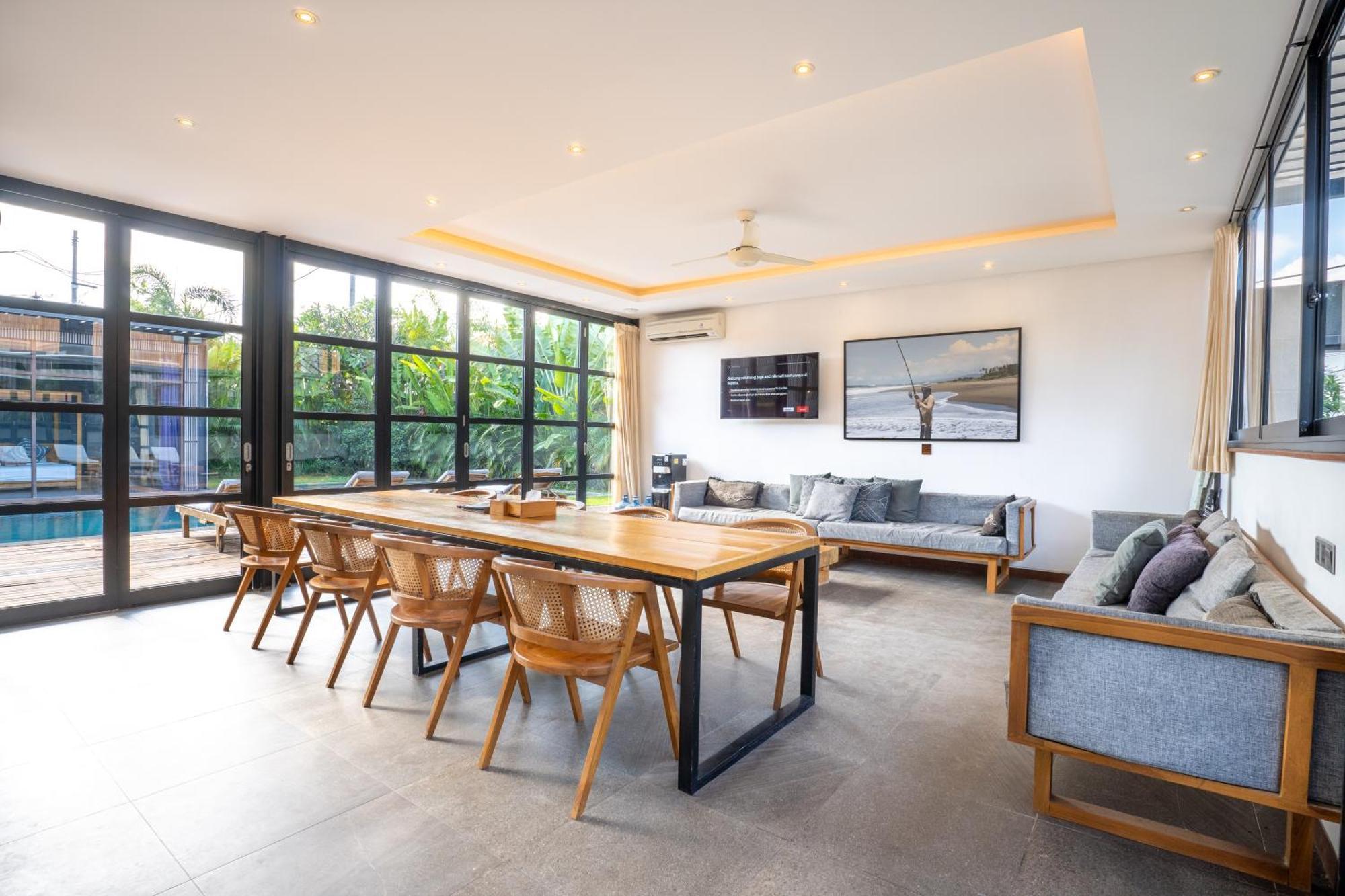 Brand New 5 Bedroom Villa Enclosed Living Room Canggu Exterior foto