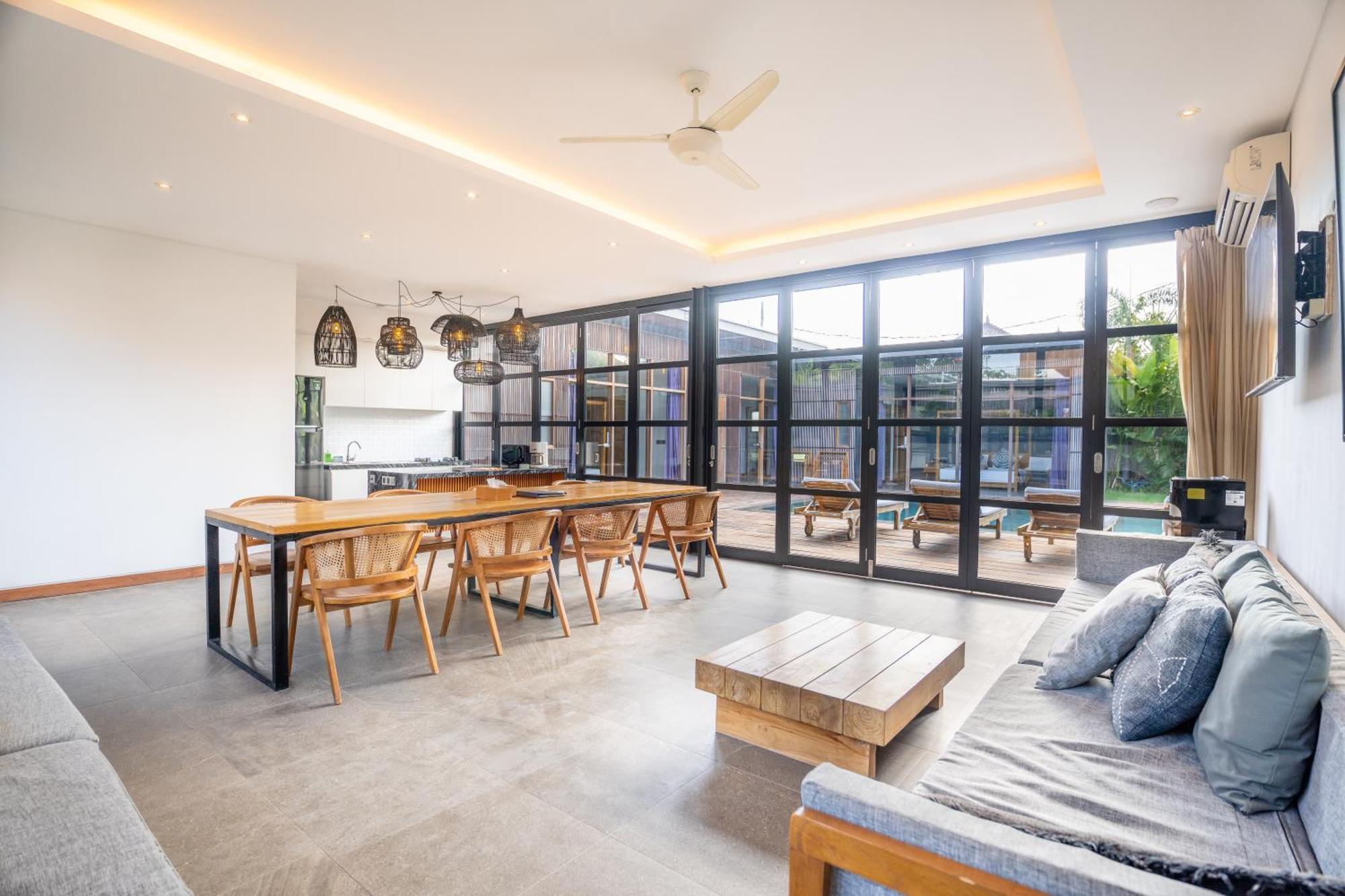 Brand New 5 Bedroom Villa Enclosed Living Room Canggu Exterior foto